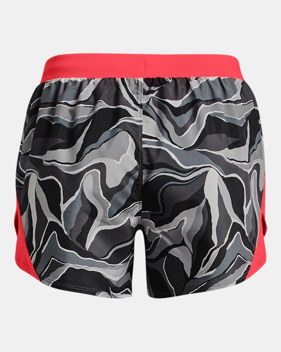 Women's UA Fly-By 2.0 Printed Shorts, Gray, pdpMainDesktop image number 7